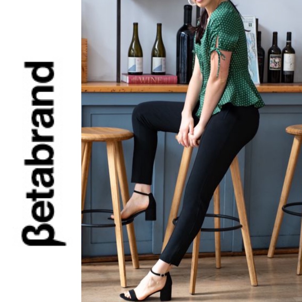 NWT Betabrand Skinny Leg Cigarette Dress Pant Yoga Pants S Long
